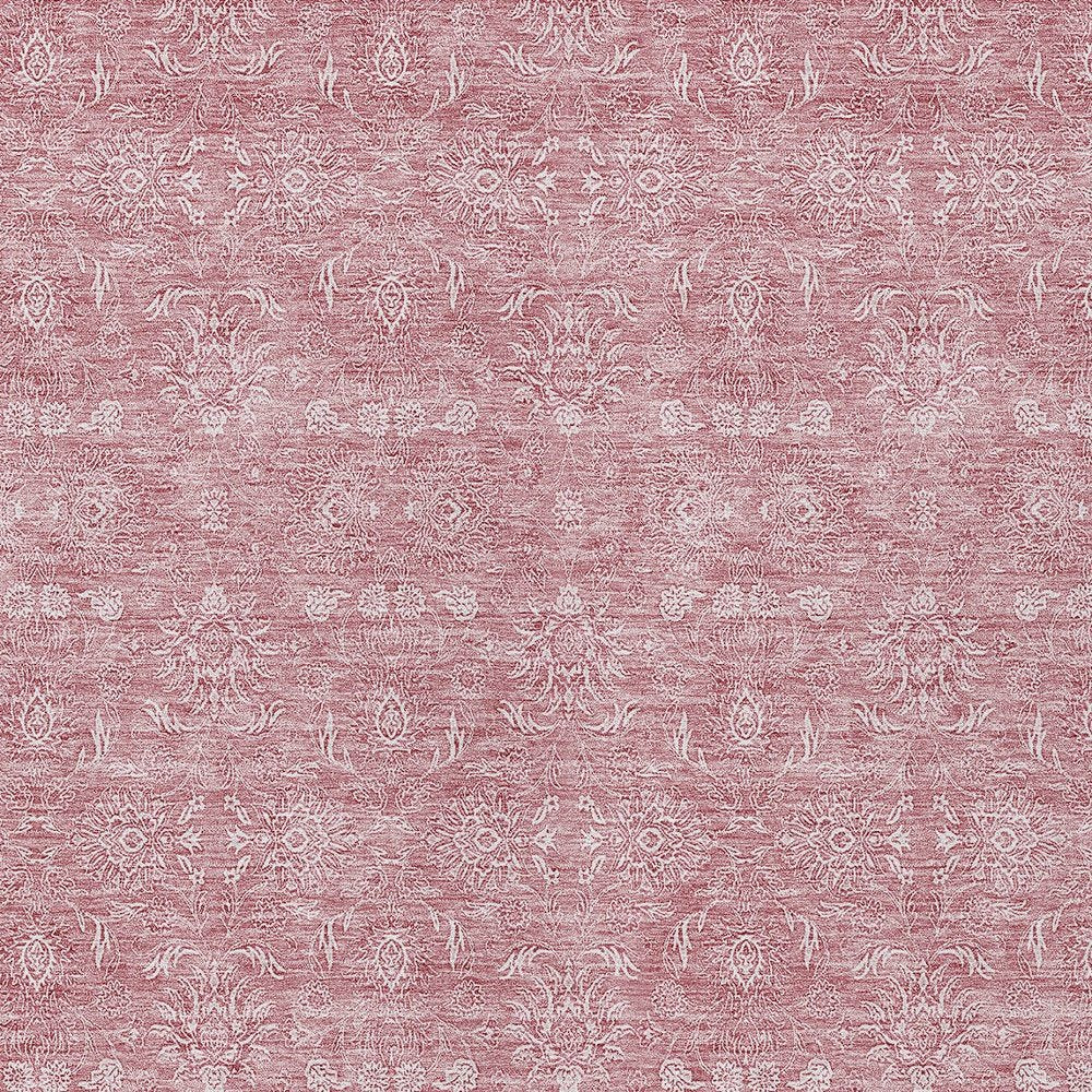 3' X 5' Blush Pink And Ivory Floral Washable Indoor Outdoor Area Rug