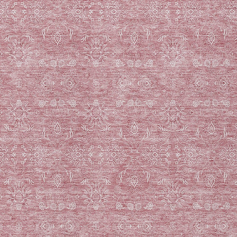 3' X 5' Blush Pink And Ivory Floral Washable Indoor Outdoor Area Rug