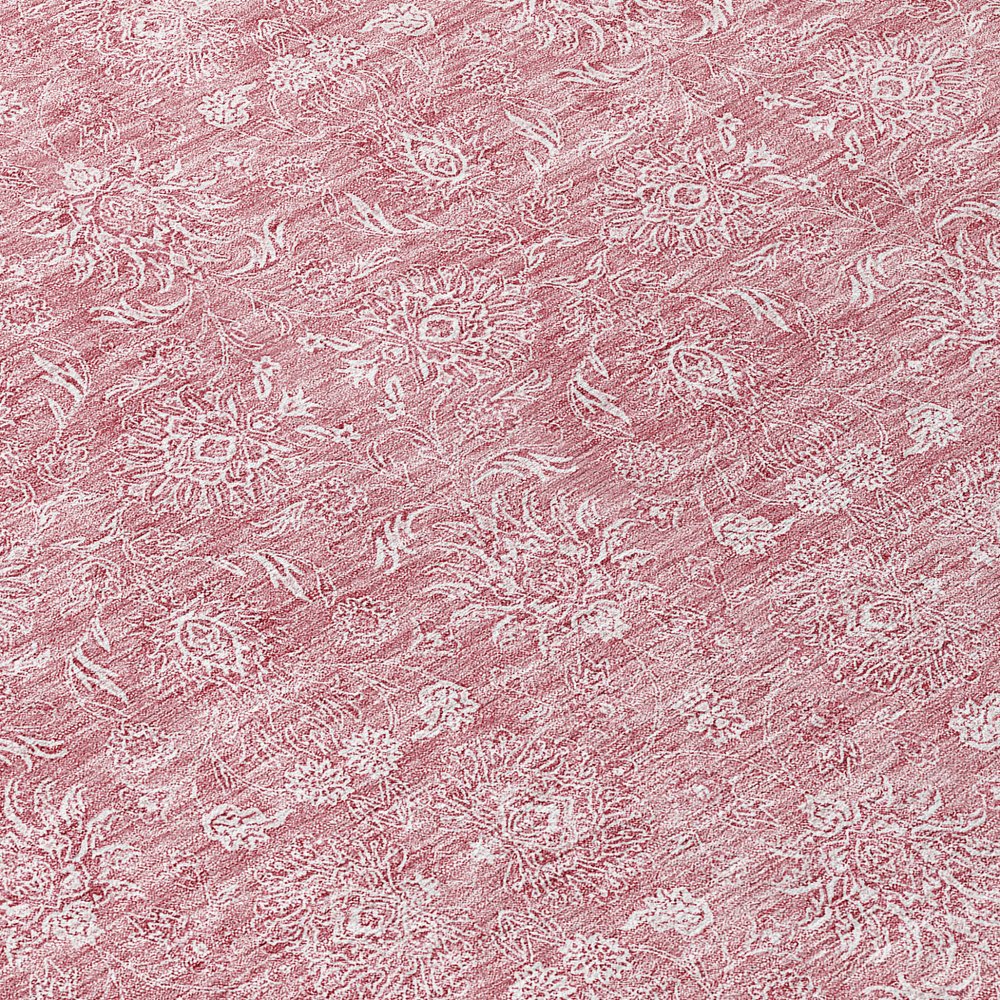 3' X 5' Blush Pink And Ivory Floral Washable Indoor Outdoor Area Rug