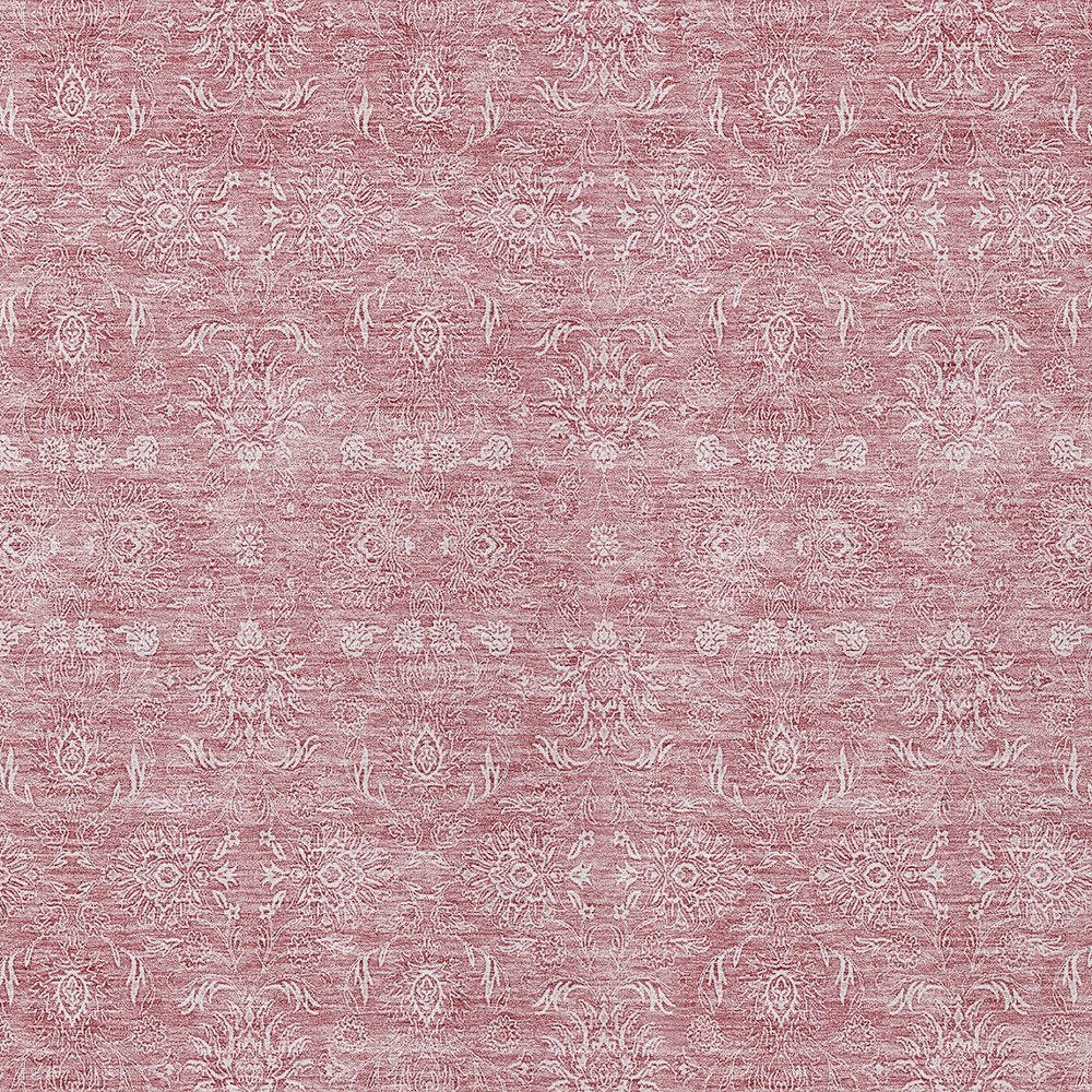3' X 5' Blush Pink And Ivory Floral Washable Indoor Outdoor Area Rug