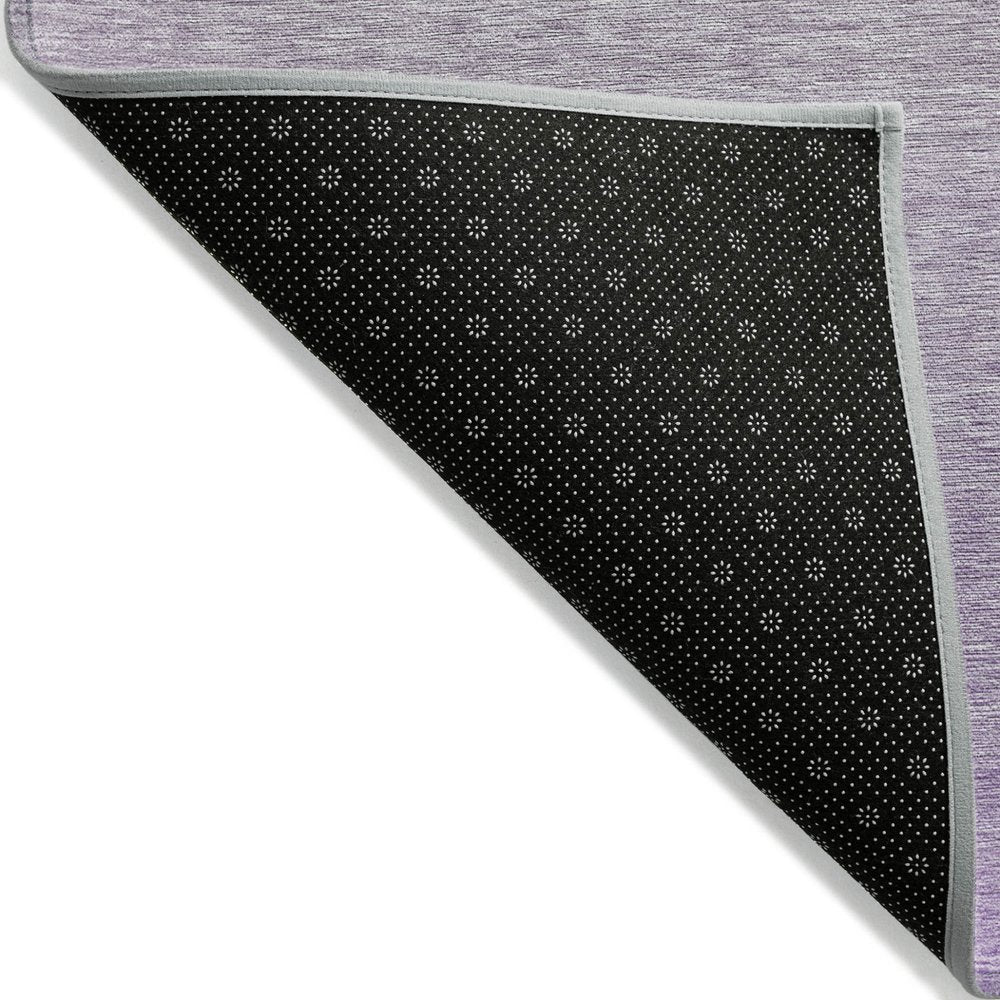 3' X 5' Artichoke Green And Lavender Ombre Washable Indoor Outdoor Area Rug