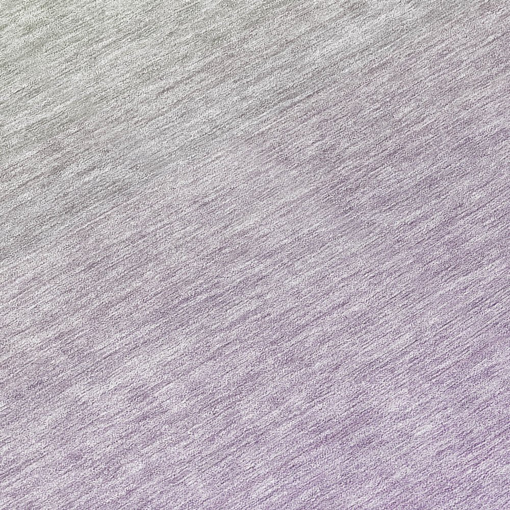 3' X 5' Artichoke Green And Lavender Ombre Washable Indoor Outdoor Area Rug
