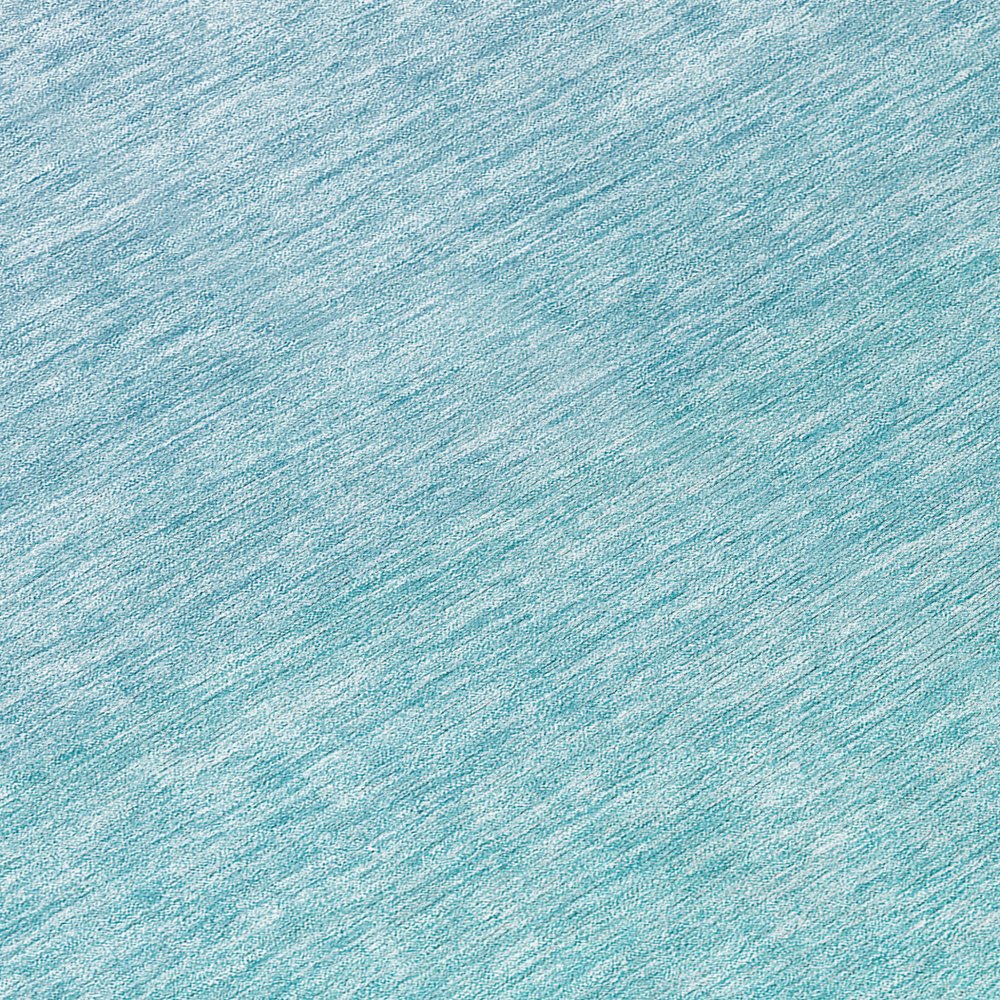 3' X 5' Sky Blue And Teal Blue Ombre Washable Indoor Outdoor Area Rug