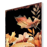 42" Black Brown Orange And Tan Solid Wood Owl Garden Stake