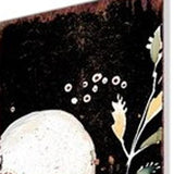 42" Black White And Orange Solid Wood Halloween Skeleton Garden Stake