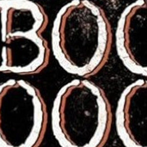 42" Black Orange And White Solid Wood Boo Halloween Skeleton Garden Stake