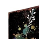 42" Black White And Green Solid Wood Halloween Ghost Garden Stake