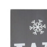 72" Gray And White Solid Wood Welcome Christmas Snowman Porch Sign