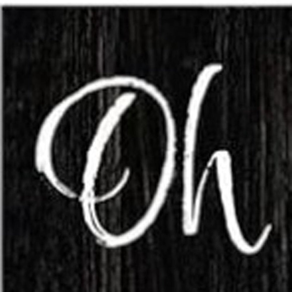 72" Black And White Solid Wood Hello There Porch Sign