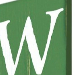 72" Green Solid Wood Welcome St Patrick's Day Porch Sign