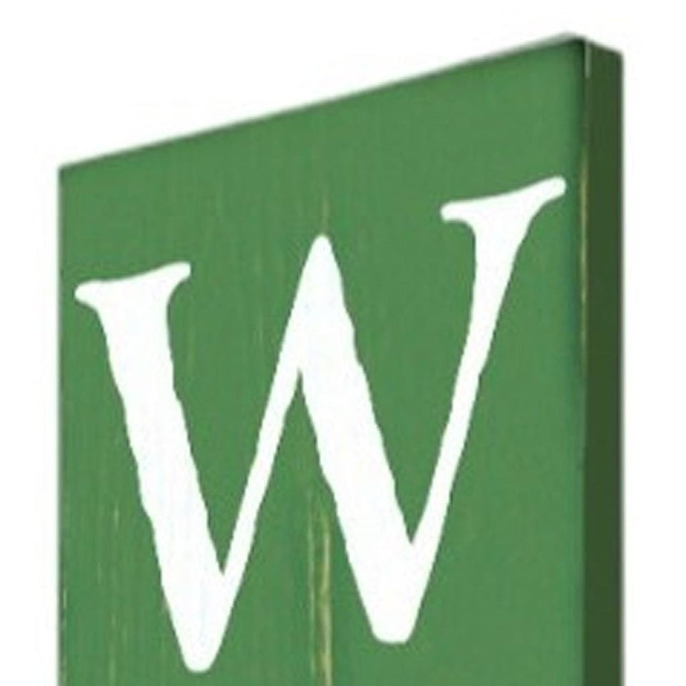 72" Green Solid Wood Welcome St Patrick's Day Porch Sign