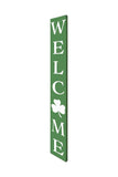 72" Green Solid Wood Welcome St Patrick's Day Porch Sign