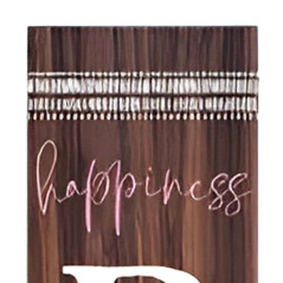 72" Brown Solid Wood Blooms Porch Sign