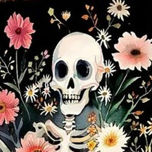 10" Black And Orange Halloween Pumpkin Solid Wood Garden Stake