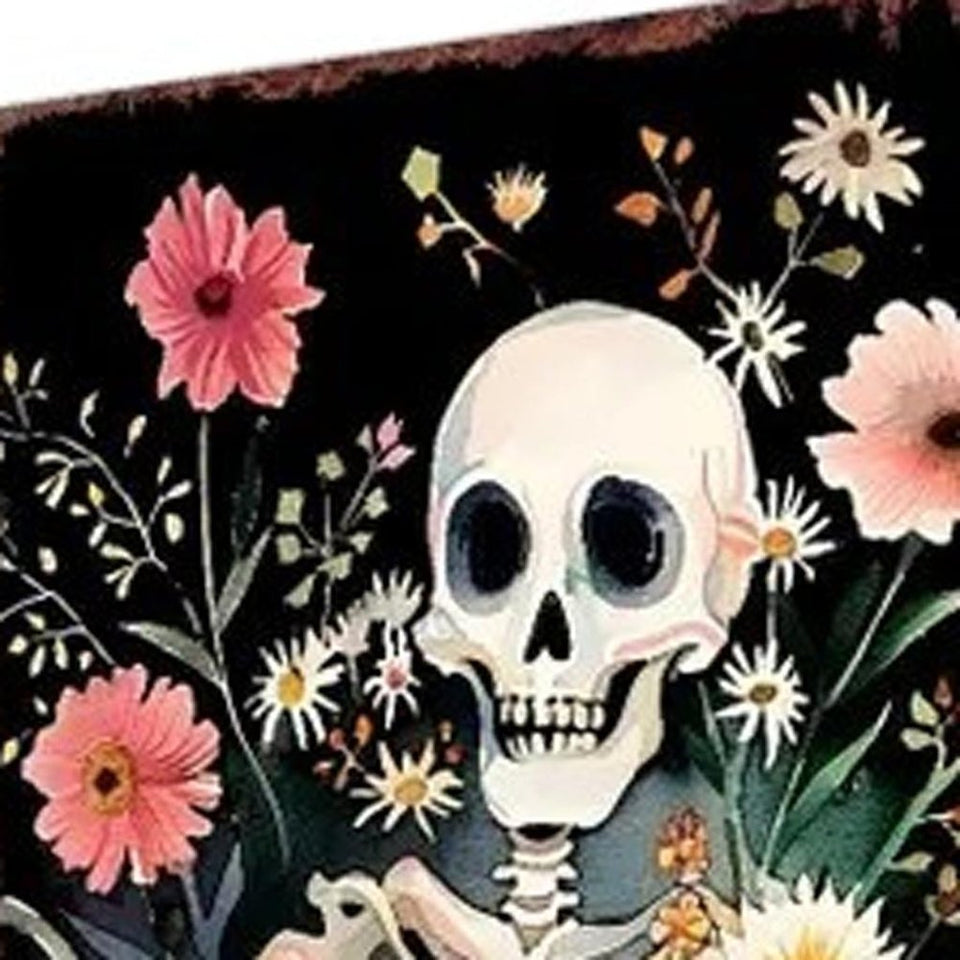 10" Black And Orange Halloween Pumpkin Solid Wood Garden Stake