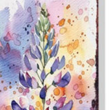 10" Pink Purple White And Yellow Solid Wood Floral Bouquet Garden Stake