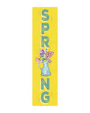 36" Yellow Solid Wood Spring Porch Sign