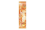 36" Orange Solid Wood Welcome Leaves Porch Sign