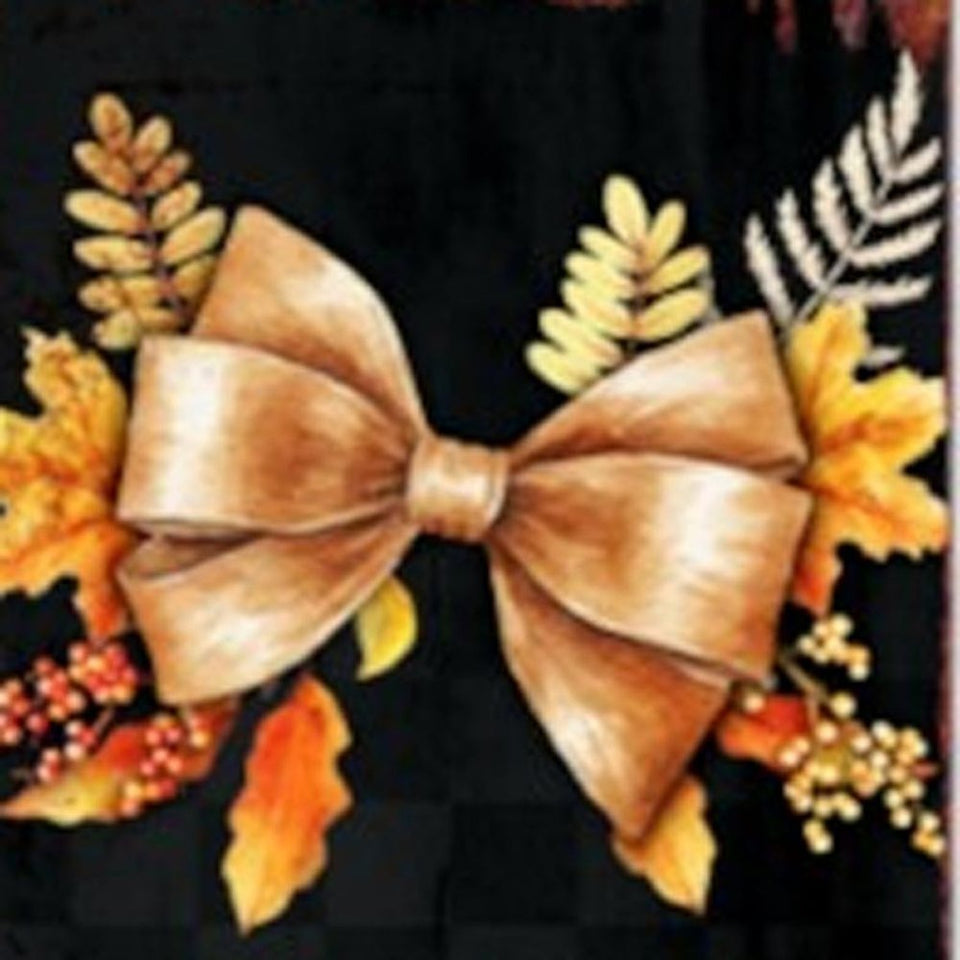 72" Black Gold And Orange Solid Wood Welcome Porch Sign