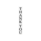 72" Black And White Solid Wood Thank You Porch Sign
