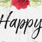 72" White Black And Pink Mother's Day Solid Wood Porch Sign