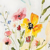 30" Green Pink White And Yellow Solid Wood Floral Bouquet Garden Stake