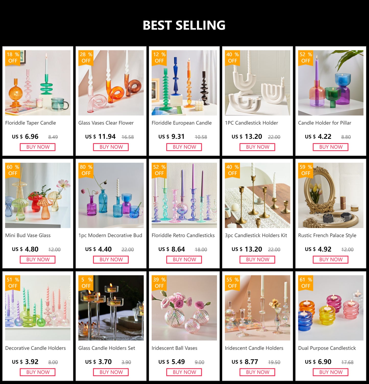 Nordic Glass Vase - Stylish Home Decor for Room or Desktop Flower Display
