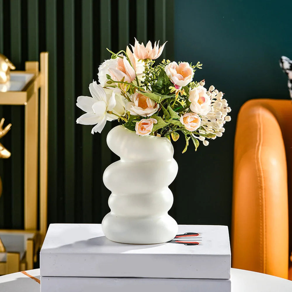 Nordic Flower Vase - Modern Home Decor for Bedroom, Garden, or Table, Stylish Room Ornament
