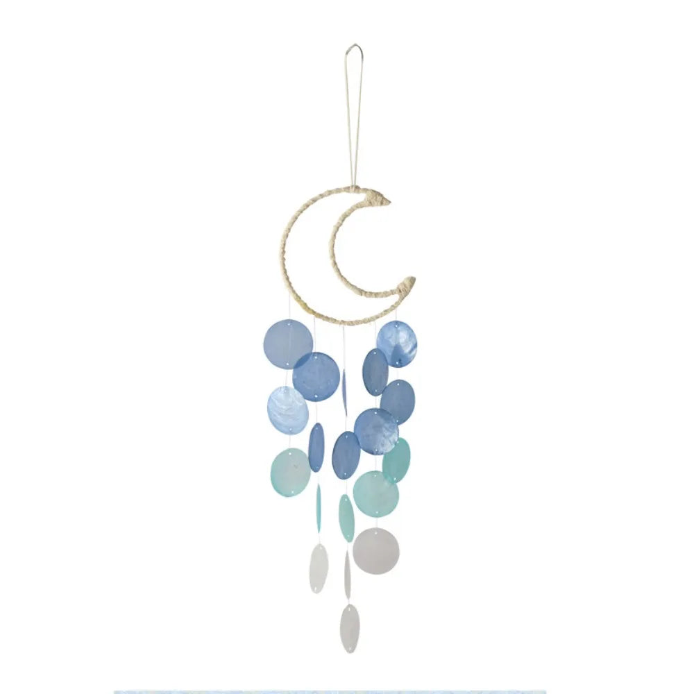 Natural Shell Wind Chimes - Bohemian Dream Catchers for Kids' Room or Nursery Decor, Unique New Year Gift Idea
