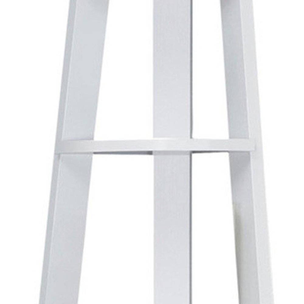 71" Espresso Wood Five Tier Corner Bookcase