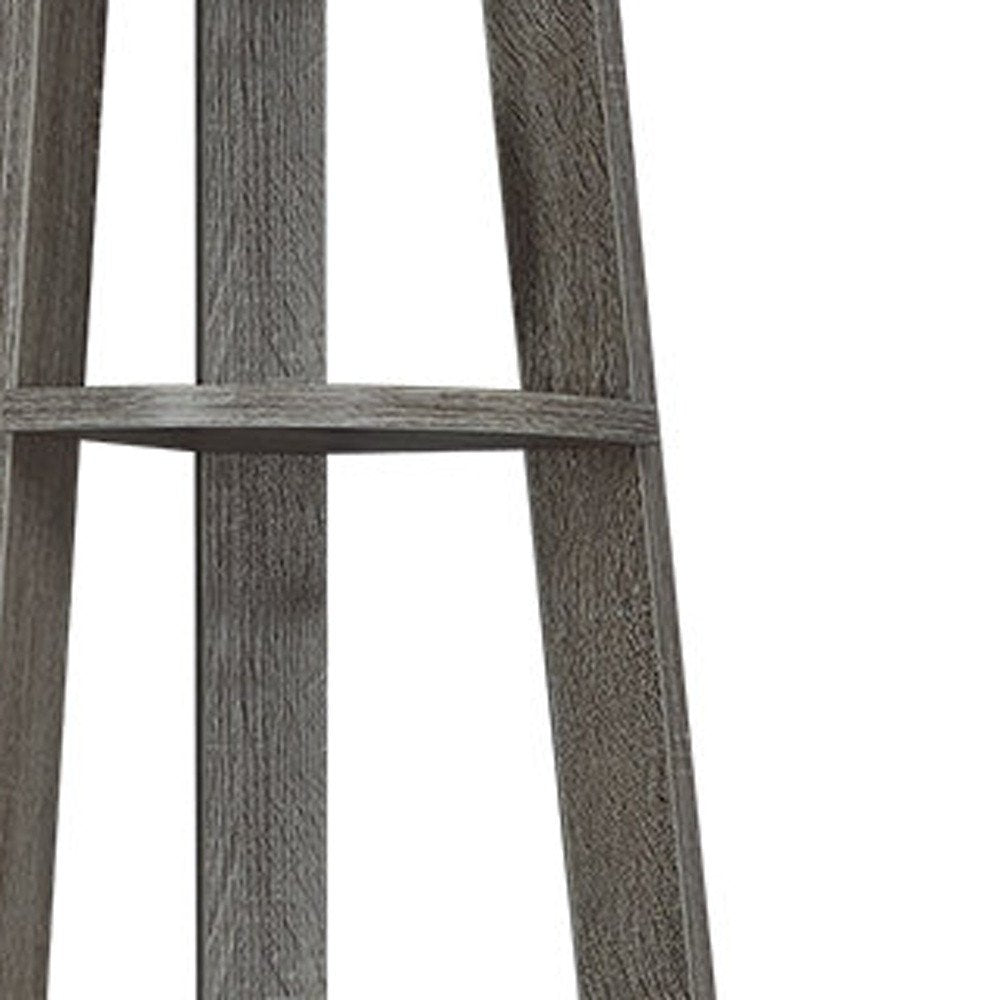 71" Espresso Wood Five Tier Corner Bookcase