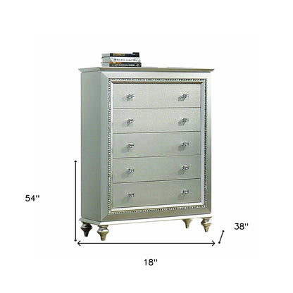 18" Champagne Solid Wood Double Dresser