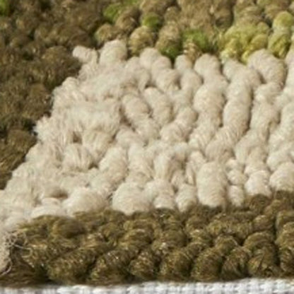 8' X 10' Beige Floral Handmade Indoor Outdoor Area Rug