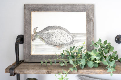 8" x 10" Gray Solid Wood Tabletop Picture Frame