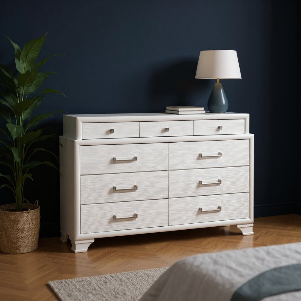White Chest With 6 Drawers