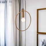 Gold Ring Metal Dimmable Chandelier