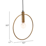 Gold Ring Metal Dimmable Chandelier