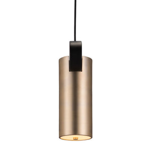 Gold Deco Cylinder Ceiling Lamp