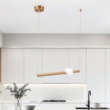 Gold And White Kitchen Island Metal LED Chandelier