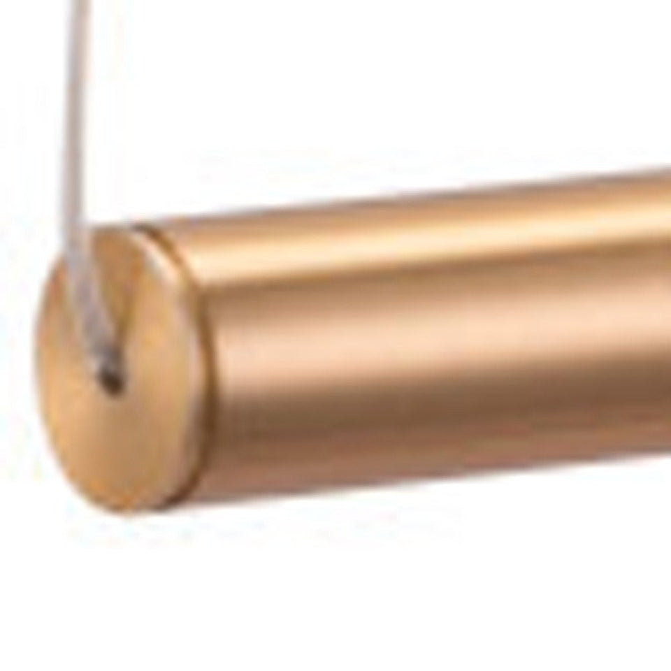 Gold And White Kitchen Island Metal LED Chandelier