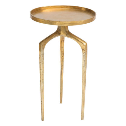 Set Of Two 13" Gold Nested Tables
