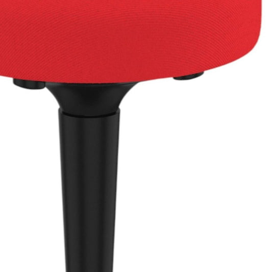 Red and Black Adjustable Height Swivel Office Chair