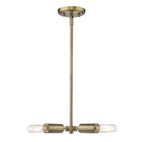 Gold Four Light Metal Dimmable Chandelier