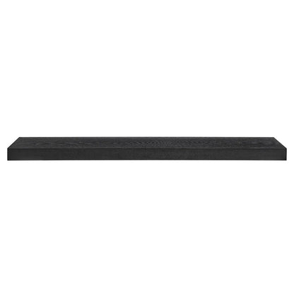 43" Black Wooden Floating Shelf