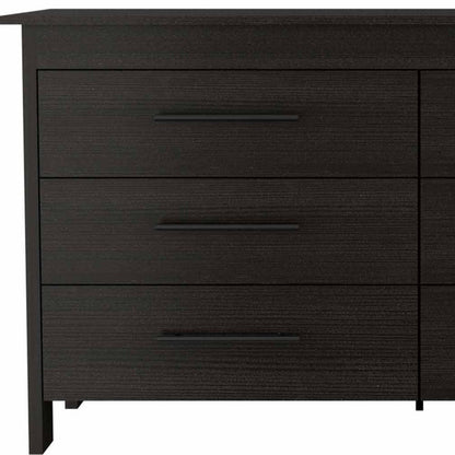 59" White Six Drawer Double Dresser