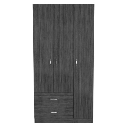 71" Light Oak Manufactured Wood Two Drawer Combo Dresser