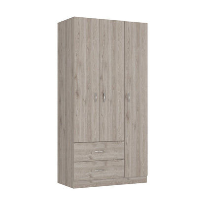71" Light Oak Manufactured Wood Two Drawer Combo Dresser