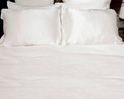 Ivory Silk Open Ended Pillowcase