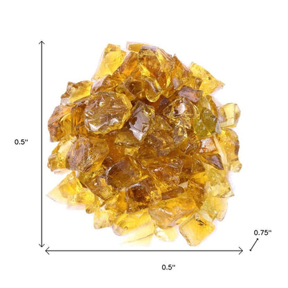 Chestnut Round Reflective Fire Pit Glass