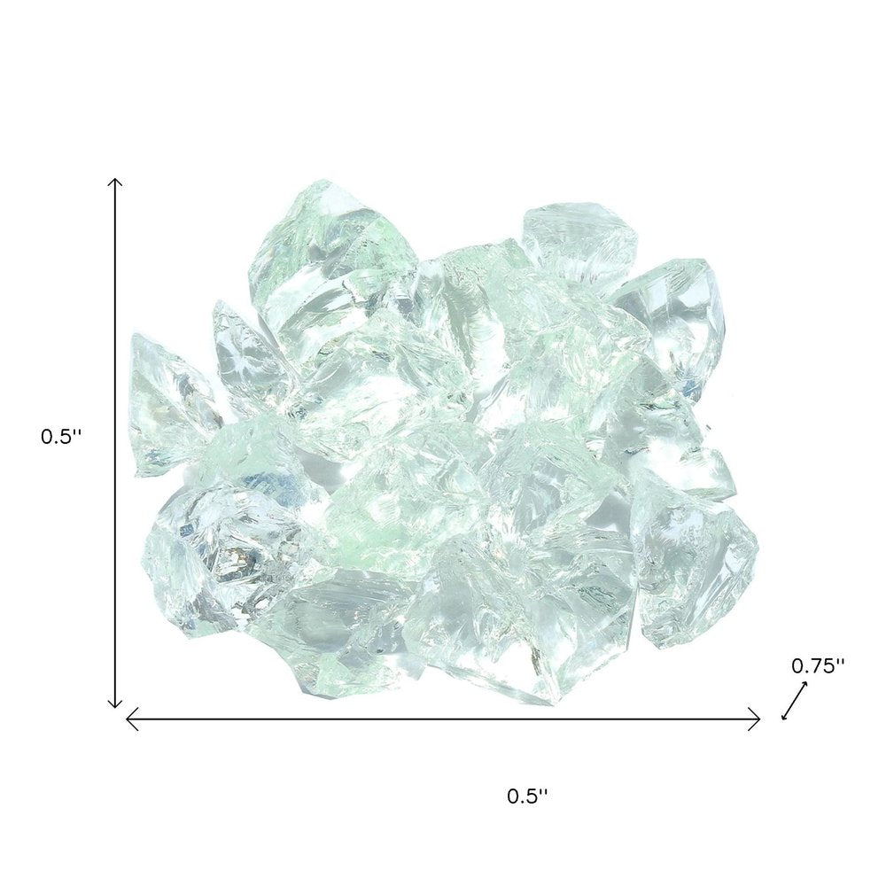 Clear Round Reflective Fire Pit Glass
